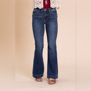 Judy Blue Dark Wash Flare Trouser Jeans Women's Size 29